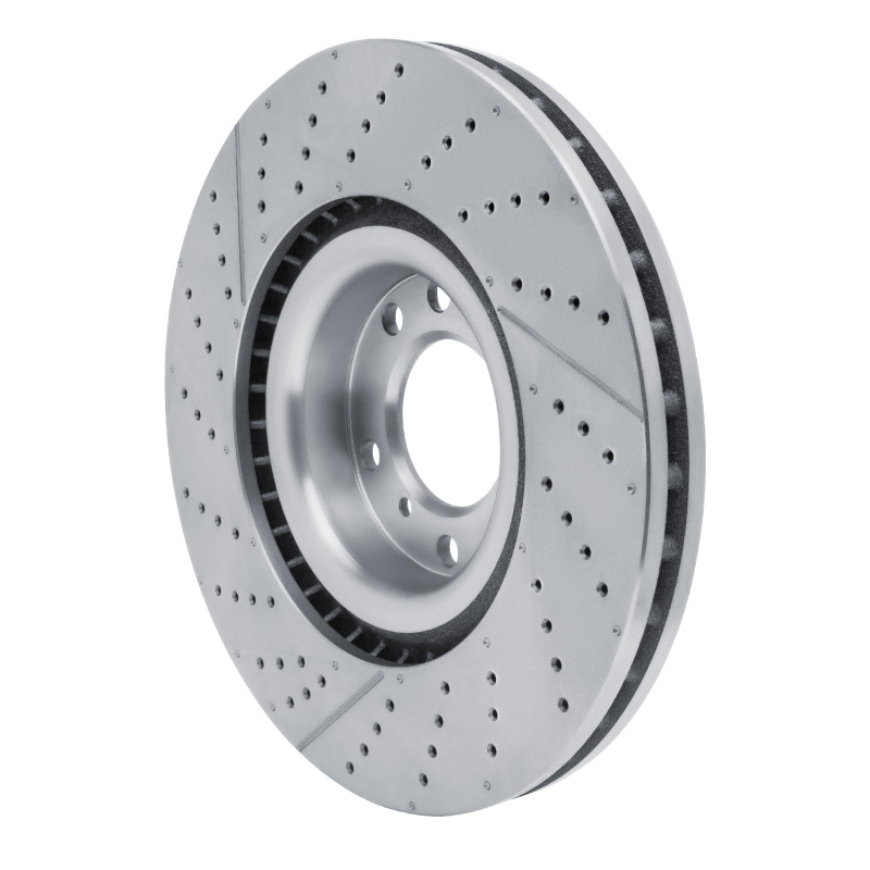 Mercedes-Benz G63 AMG Brake Rotor (1) - Front - R1 Concepts - Drilled and Slotted - `13-`18